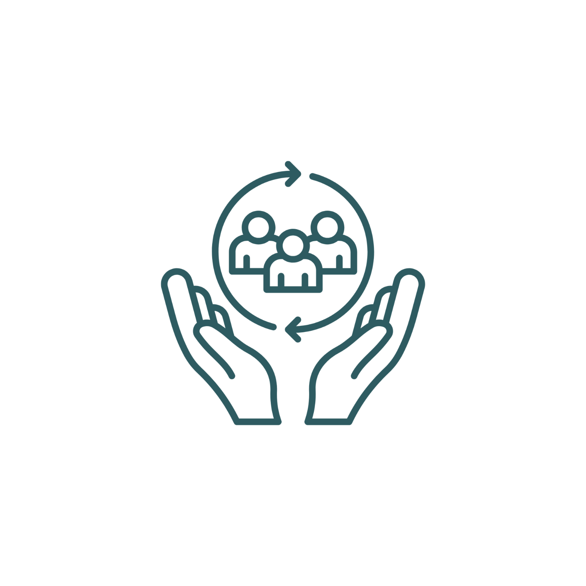 Symbole illustrant une prise en charge ostéopathique centrée sur le patient à Groisy et Ferney-Voltaire